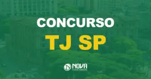 visão área do tribunal de justiça em são paulo com texto sobre a imagem escrito concurso TJ SP