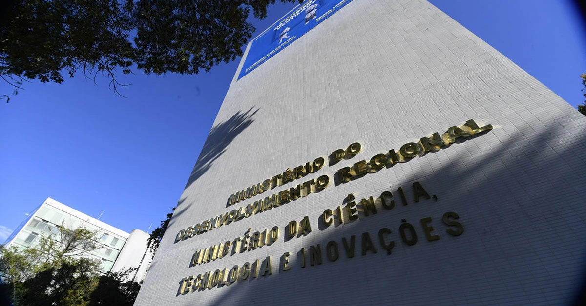 Fachada do prédio do Ministério da Ciência, Tecnologia e Inovação (MCTI)