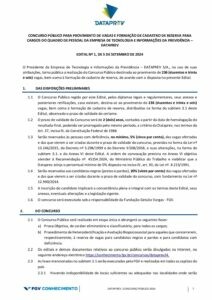 Edital Dataprev pdf