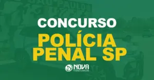 Veículo oficial da Polícia Penal do Estado de São Paulo com texto sobre a imagem escrito Concurso Polícia Penal SP