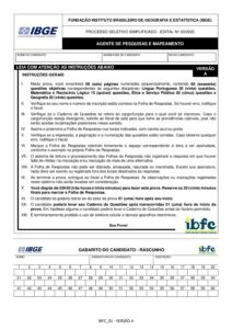 ibfc ibge 2023 agente de pesquisas e mapeamento prova pdf