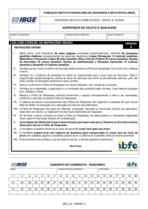 ibfc ibge 2023 supervisor de coleta e qualidade prova pdf