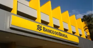 Fachada do Banco do Brasil.