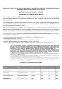 edital convocacao concurso correios sesmt pdf