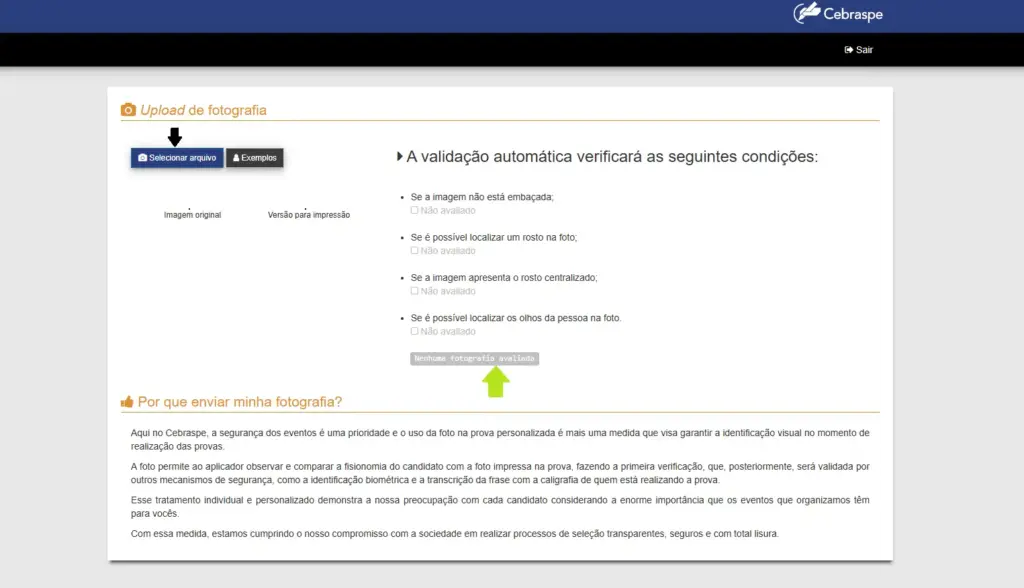 6º passo para a inscrição do Concurso Embrapa.