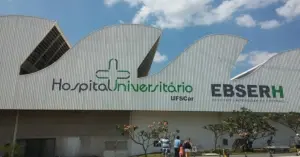 Fachada do prédio da Empresa Brasileira de Serviços Hospitalares / Concurso Ebserh