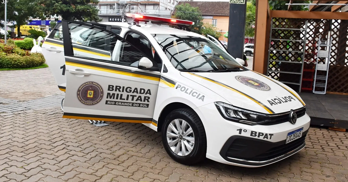 Viatura da Brigada Militar RS, veículo utilizado pelas aprovados no Concurso Brigada Militar RS