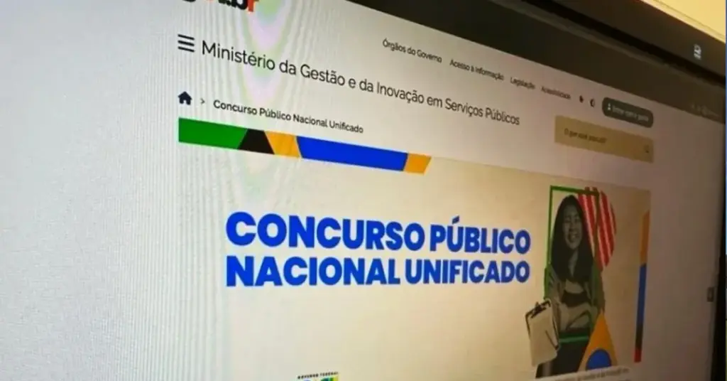 Página do concurso CNU