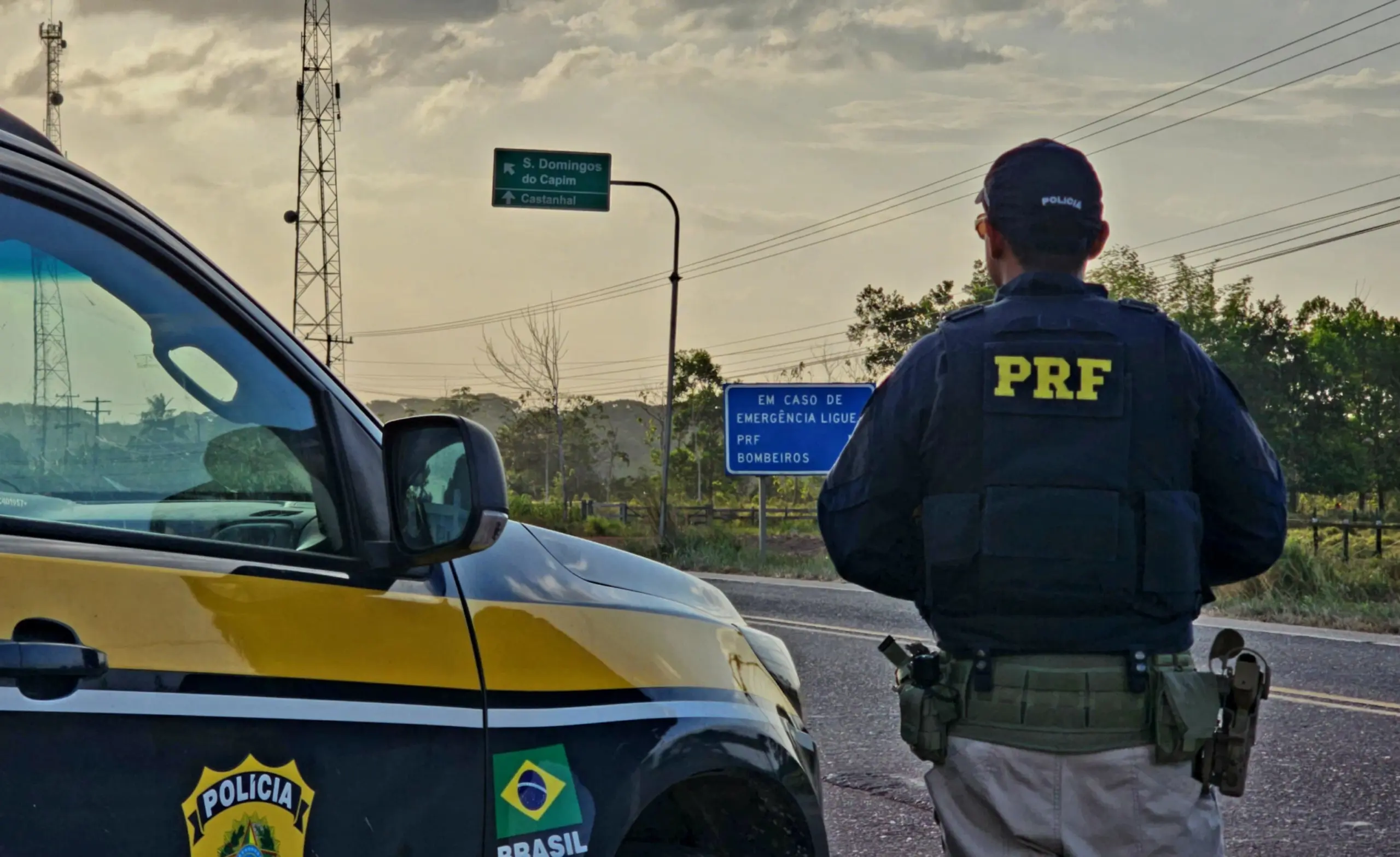 Candidato aprovado no concurso PRF trabalhando.