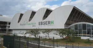 Fachada do prédio da Empresa Brasileira de Serviços Hospitalares / Concurso Ebserh