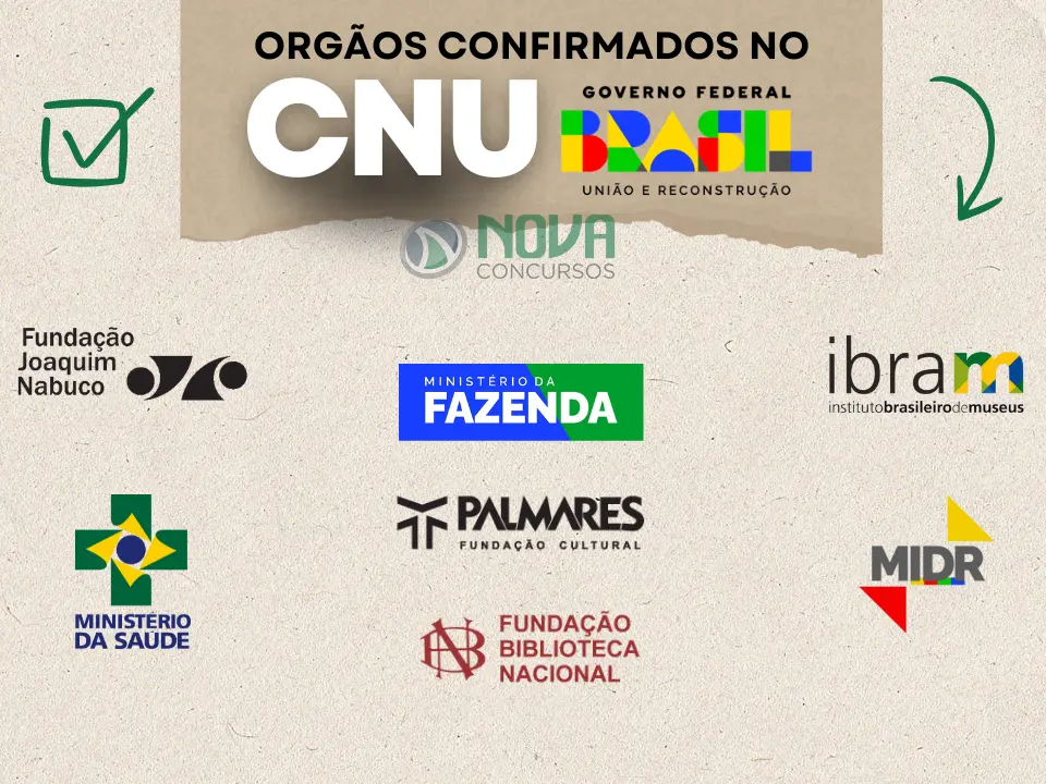 Concurso CNU 2025: Órgãos confirmados