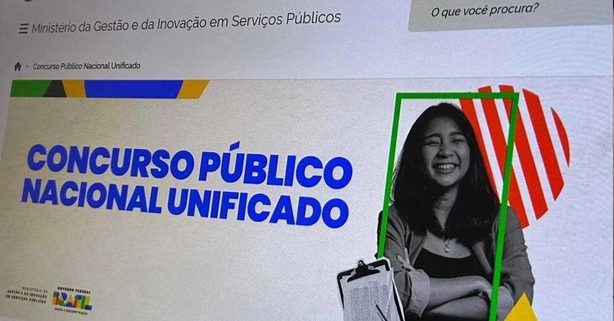 Site da página oficial do Concurso Nacional Unificado / CNU