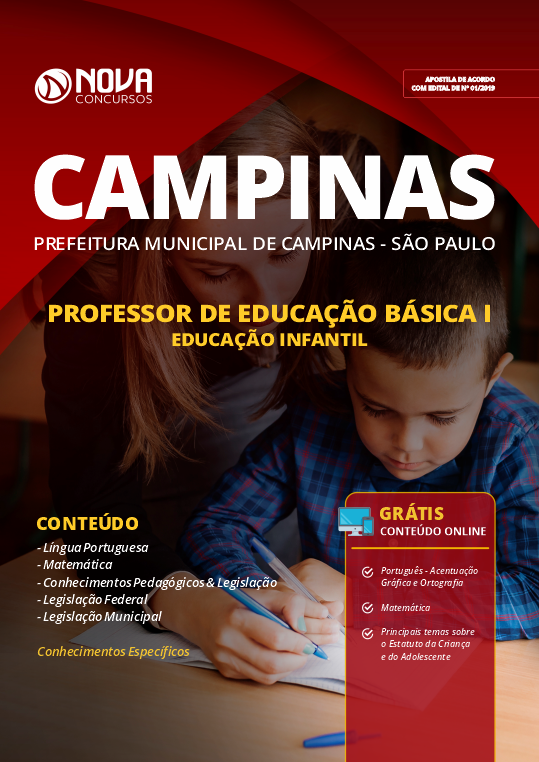 Apostila Prefeitura de Campinas SP PEB I Educação Infantil