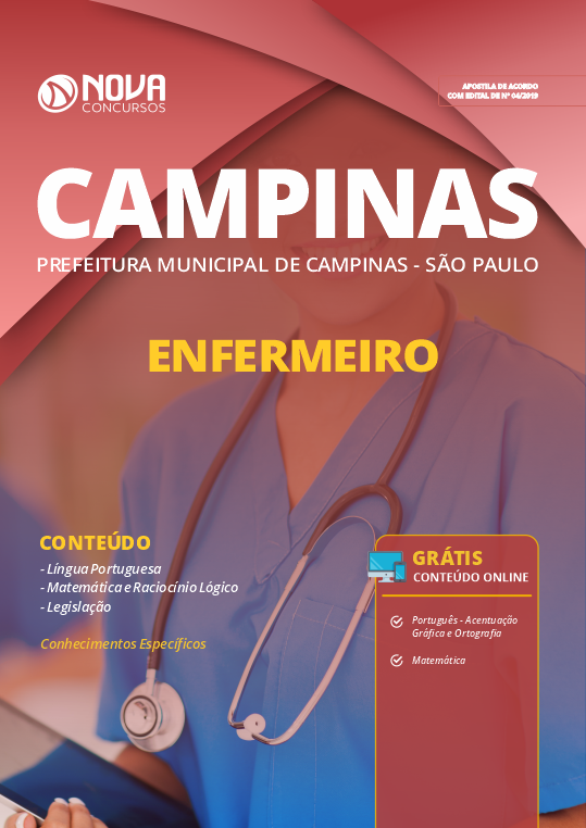 Download Apostila Prefeitura De Campinas - SP 2019 - Enfermeiro