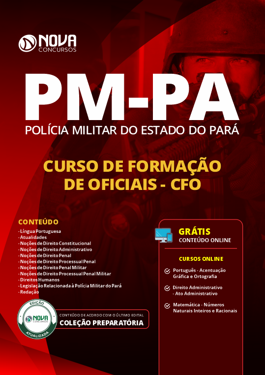 Apostila Pm Pa 2019 Curso De Formação De Oficiais Cfo