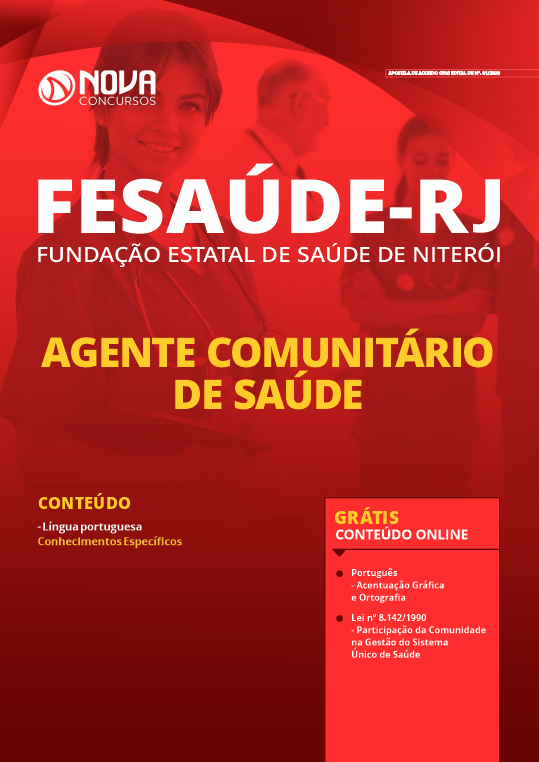 Apostila FeSaúde Niterói - RJ PDF 2020 - Agente Comunitário de Saúde