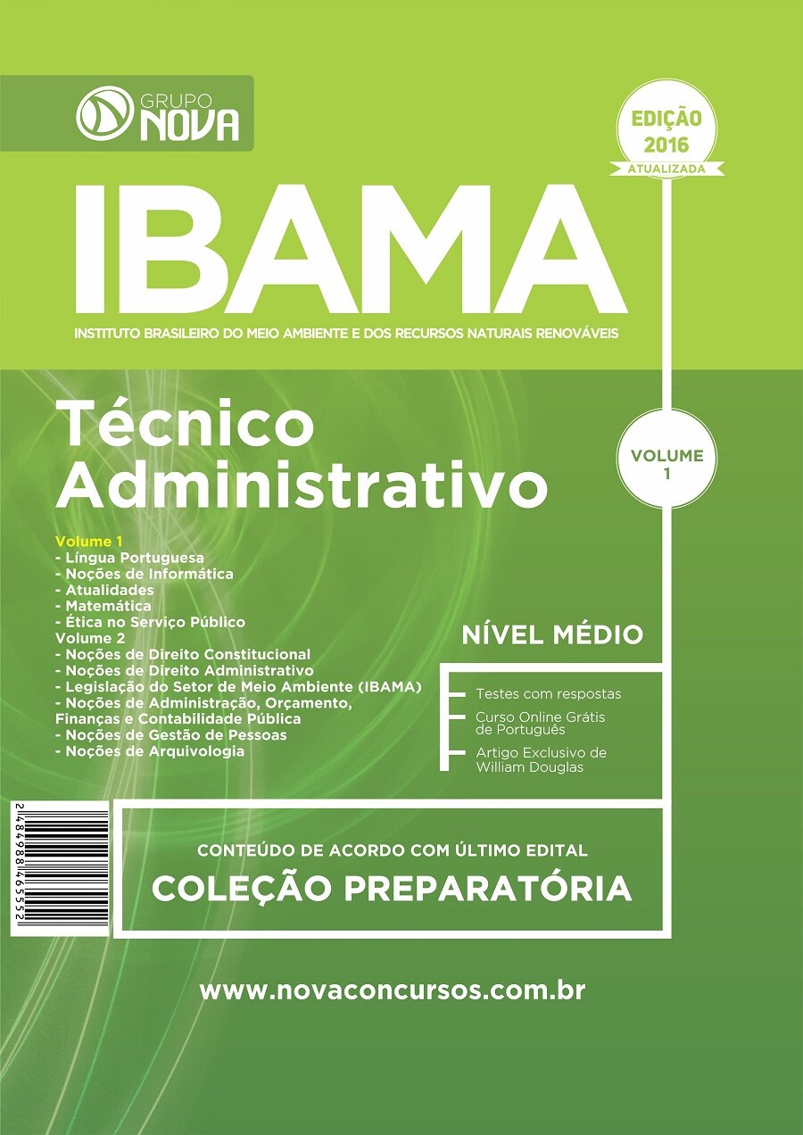 Apostila IBAMA 2017 - Técnico Administrativo