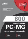 800 Questões Gabaritadas PC-MG - Investigador e Escrivão em PDF
