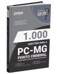 Livro 1.000 Questões Gabaritadas Polícia Civil - MG - Perito Criminal - Conhecimentos Básicos e Específicos Básicos